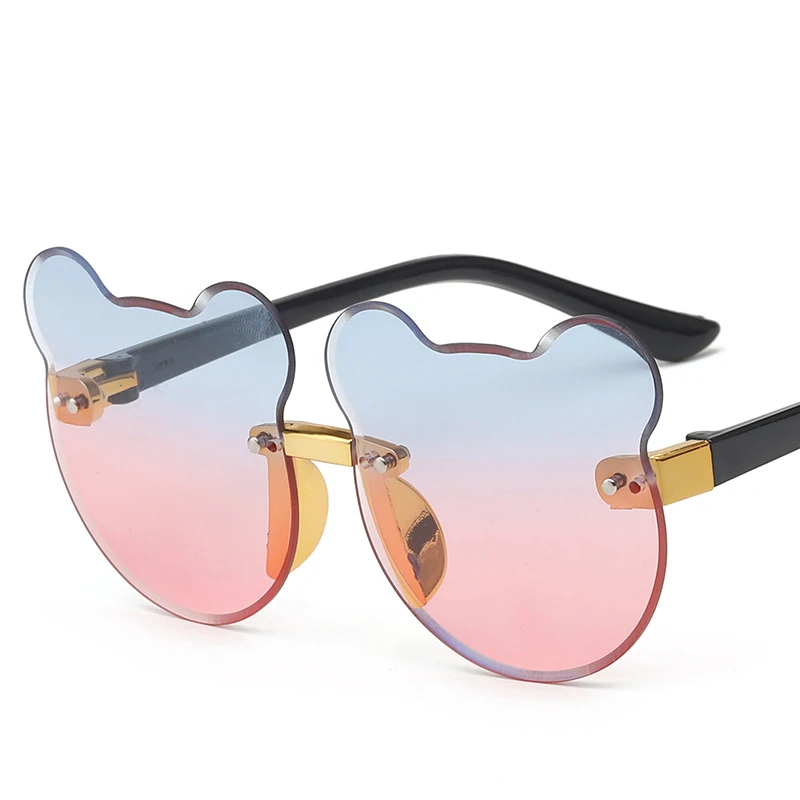 Cute rimless sunglasses for children kids UV400 retro style fashion Bear shape frame sun glasses boys girls outdoor shades
Cute rimless sunglasses for children kids UV400 retro style fashion Bear shape frame sun glasses boys girls outdoor shades