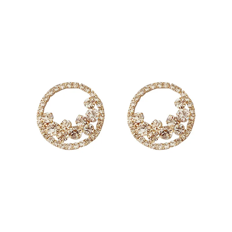 New Luxury Cubic Zirconia Circle Round Earrings S925 Post Irregular Hoop Earring For Women Party
New Luxury Cubic Zirconia Circle Round Earrings S925 Post Irregular Hoop Earring For Women Party