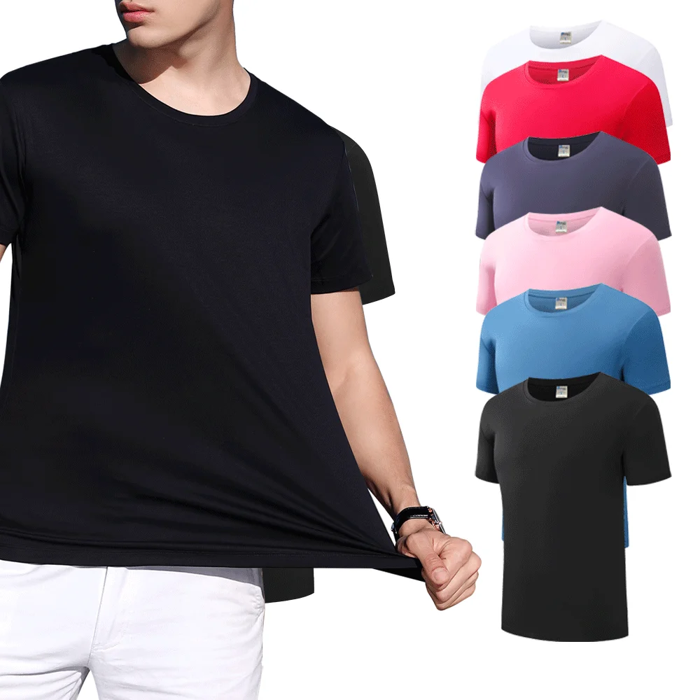 High quality sublimation t shirt liquid ammonia cotton t shirt blank custom t shirt, Customized color
High quality sublimation t shirt liquid ammonia cotton t shirt blank custom t shirt, Customized color