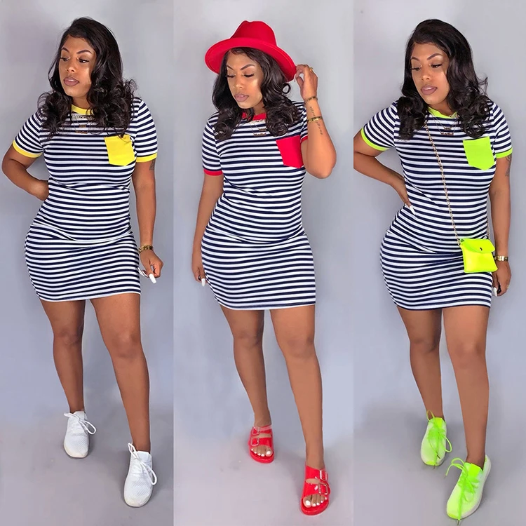 Summer Women 2021 Contrast Striped Sleeve T-Shirt Dress Round Neck Female Clothing Short Dresses, Red,yellow,green,blue,orange
Summer Women 2021 Contrast Striped Sleeve T-Shirt Dress Round Neck Female Clothing Short Dresses, Red,yellow,green,blue,orange