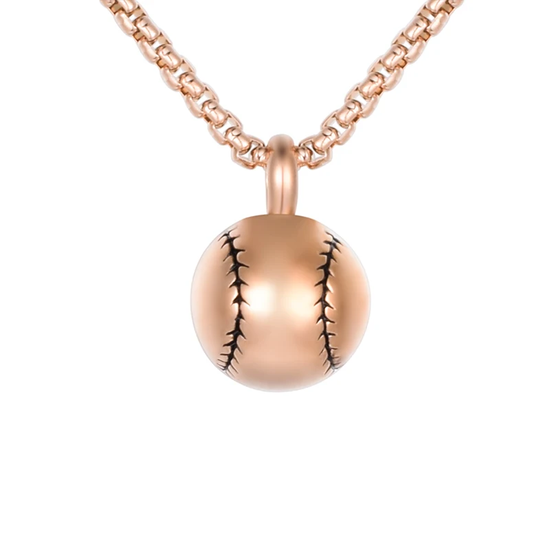 Wholesale Cremation Jewelry Baseball Stainless Steel Ashes Necklace, Silver, rose gold, black
Wholesale Cremation Jewelry Baseball Stainless Steel Ashes Necklace, Silver, rose gold, black