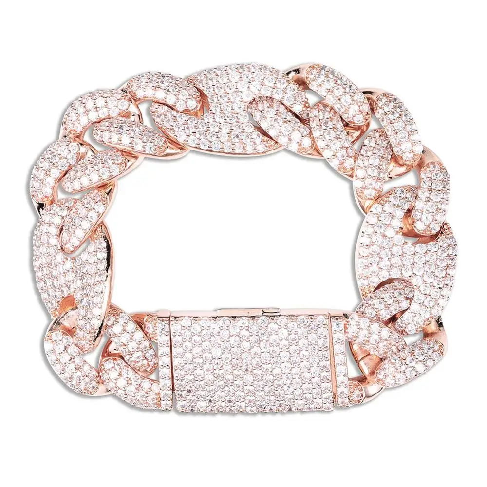 Hip-Hop Men's Jewelry Gift Miami Cuban Link Bracelet gold silver cIce Bracelet AAA Cubic Zircon Blingmen women bracelet, Gold/silver//rose gold/two color
Hip-Hop Men's Jewelry Gift Miami Cuban Link Bracelet gold silver cIce Bracelet AAA Cubic Zircon Blingmen women bracelet, Gold/silver//rose gold/two color