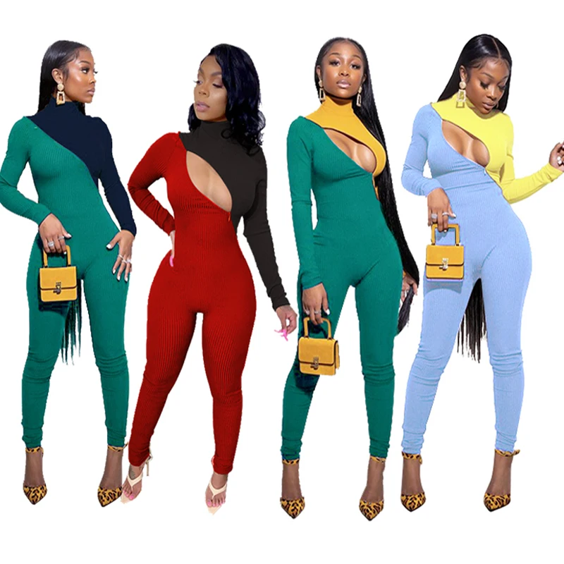 2021 New Fashion Casual long sleeve jumpsuit women Slim Clothing Two Piece Set rompers womens jumpsuit
2021 New Fashion Casual long sleeve jumpsuit women Slim Clothing Two Piece Set rompers womens jumpsuit