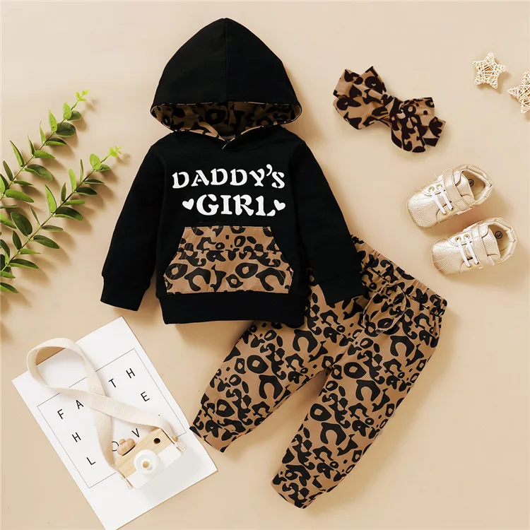 Hooded Baby Girl Outfit Sets Pullover with Letter+Leopard Pants 2Pcs Spring Autumn Children Clothes Toddler Girl Fall Clothing, 2 pattern
Hooded Baby Girl Outfit Sets Pullover with Letter+Leopard Pants 2Pcs Spring Autumn Children Clothes Toddler Girl Fall Clothing, 2 pattern