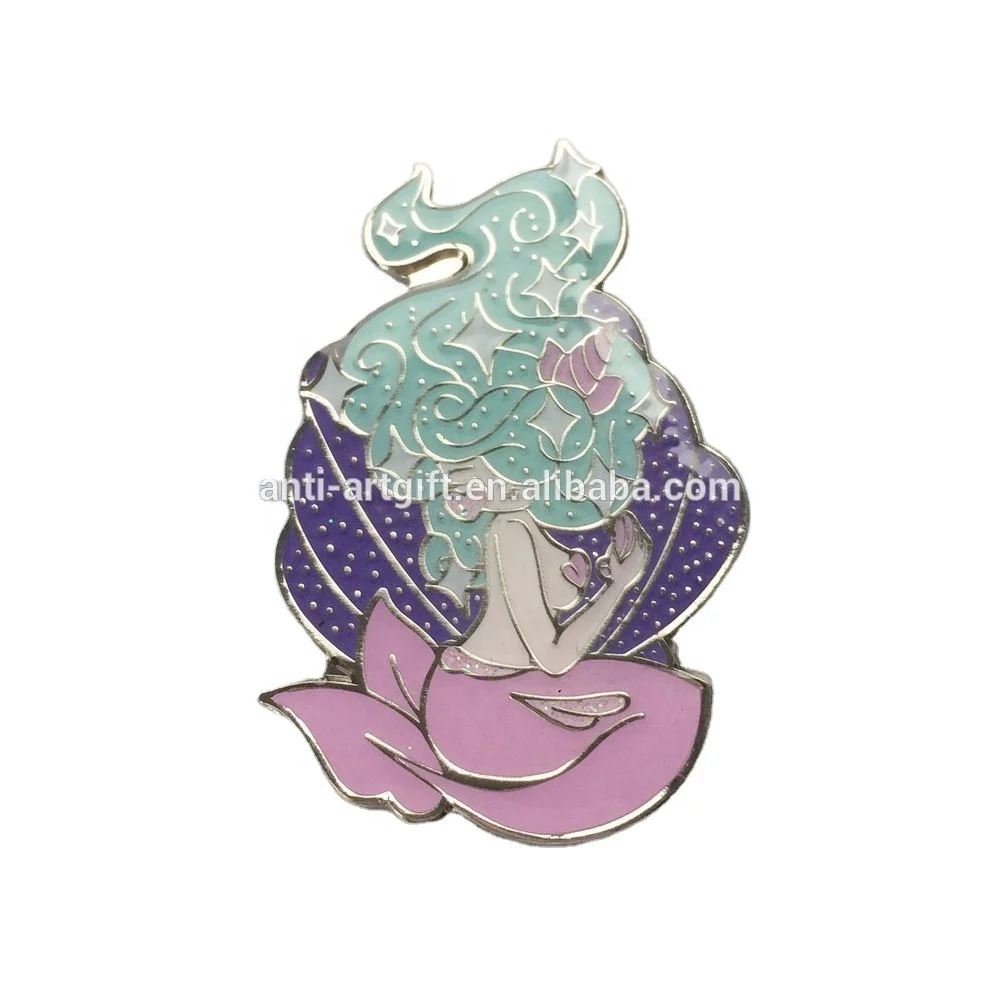 Custom refinement Sky Blue Cute a small Mermaid for fashion girl badge lapel pin, Pantone color
Custom refinement Sky Blue Cute a small Mermaid for fashion girl badge lapel pin, Pantone color