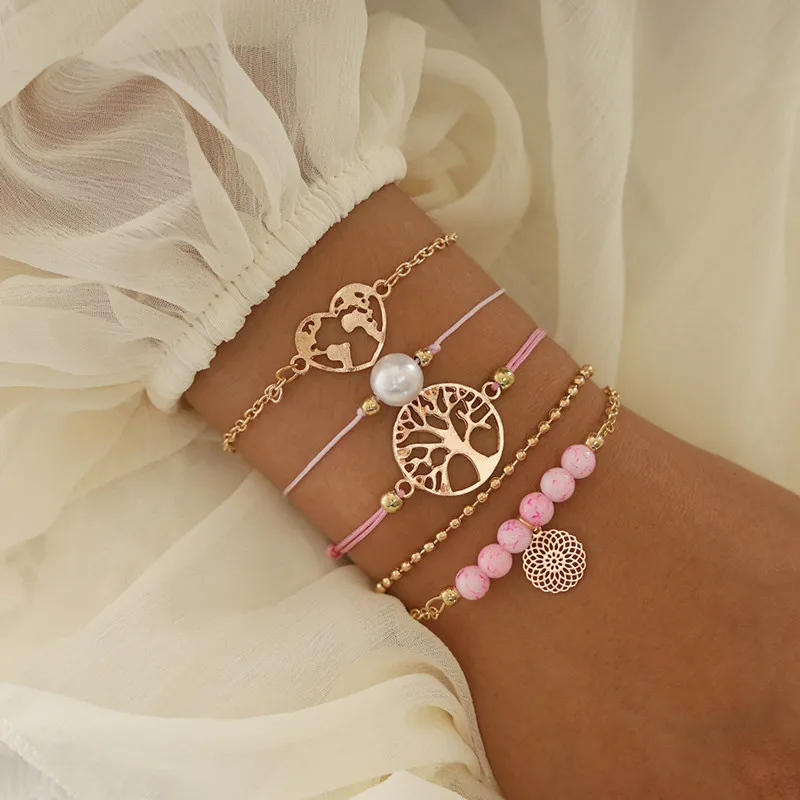 SinDlan Wholesale Classic Tree of Life Hand Beaded Pink Beads Jewelry Set Fashion Bracelet for Girl
SinDlan Wholesale Classic Tree of Life Hand Beaded Pink Beads Jewelry Set Fashion Bracelet for Girl