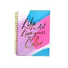 School Notebook School School Office A4 Colorful Cover Blank Paper Sketchbook Diary Spiral Notebook With Gold Stamping