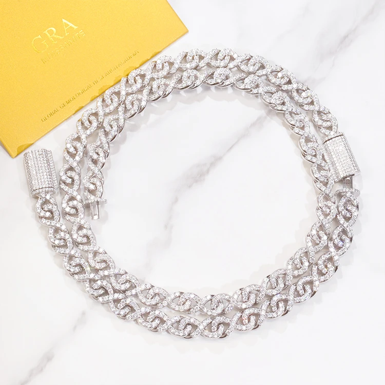 Fashion Design Cuban Chain 9mm Width Solid Silver Chain ice out Moissanite Cuban link Chain Mans Hip Hop Necklace
Fashion Design Cuban Chain 9mm Width Solid Silver Chain ice out Moissanite Cuban link Chain Mans Hip Hop Necklace