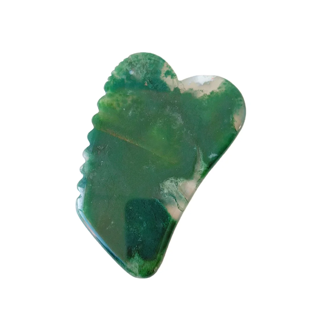 Best Sale Natural green moss agate crystal jagged square shape Massage Board Tools Gua Sha Board 
Best Sale Natural green moss agate crystal jagged square shape Massage Board Tools Gua Sha Board