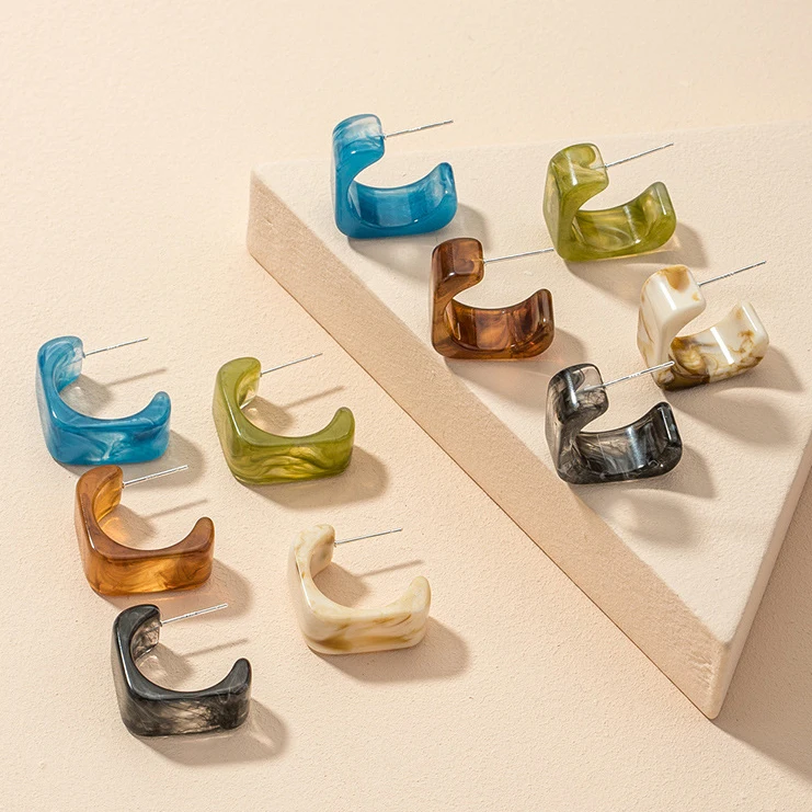 2021 New Acrylic Stud Elegant Earrings C-shaped Hoop Earrings Circle Earrings For women girls
2021 New Acrylic Stud Elegant Earrings C-shaped Hoop Earrings Circle Earrings For women girls