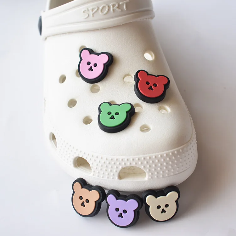 Cute Bear PVC Croc Charms Custom Shoe Charms Garden Shoe Decoration Croc DIY Sandals Charms Croc Sandals Accessories
Cute Bear PVC Croc Charms Custom Shoe Charms Garden Shoe Decoration Croc DIY Sandals Charms Croc Sandals Accessories