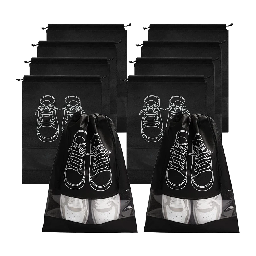 Wholesale Custom Logo Print Transparent Window Design Storage Black Non Woven Dust Bags Shoe Dust Bag
Wholesale Custom Logo Print Transparent Window Design Storage Black Non Woven Dust Bags Shoe Dust Bag