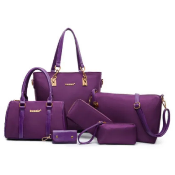 6pcs/set Women Ladies Shoulder Bag Satcheltote Casual Handbag Messenger, Black,navy blue,rose pink,purple
6pcs/set Women Ladies Shoulder Bag Satcheltote Casual Handbag Messenger, Black,navy blue,rose pink,purple