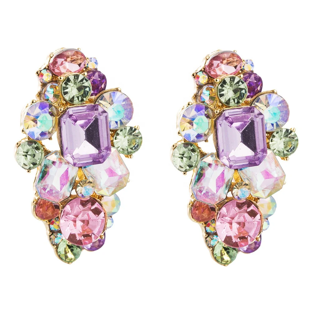 Rhinestone Stud Earrings for Woman Party Personality Irregular Geometric Female Earrings Wholesale, Picture shows
Rhinestone Stud Earrings for Woman Party Personality Irregular Geometric Female Earrings Wholesale, Picture shows