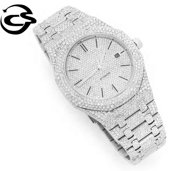 OEM Luxury Design Customized Out Lab Diamonds Watch Men Women Iced Ice cube Two-tone Skeleton VVS Moissanite Diamond Watch
OEM Luxury Design Customized Out Lab Diamonds Watch Men Women Iced Ice cube Two-tone Skeleton VVS Moissanite Diamond Watch
