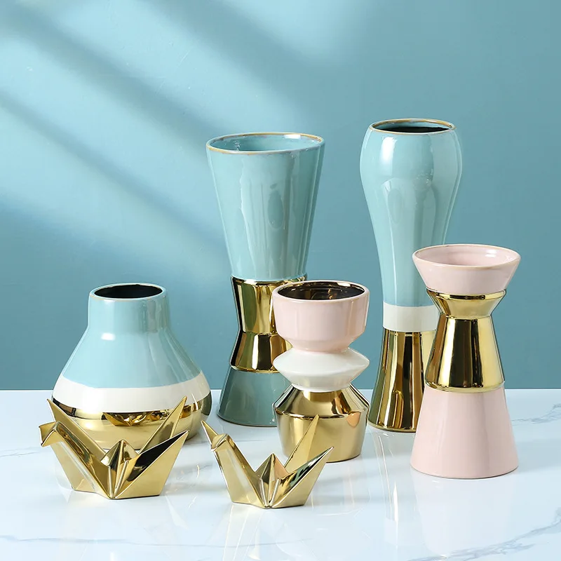 luxury 2021 nordic ceramic geometric ceramique gold vase wedding for home decor modern wholesale hydroponic plant chinese vase
luxury 2021 nordic ceramic geometric ceramique gold vase wedding for home decor modern wholesale hydroponic plant chinese vase