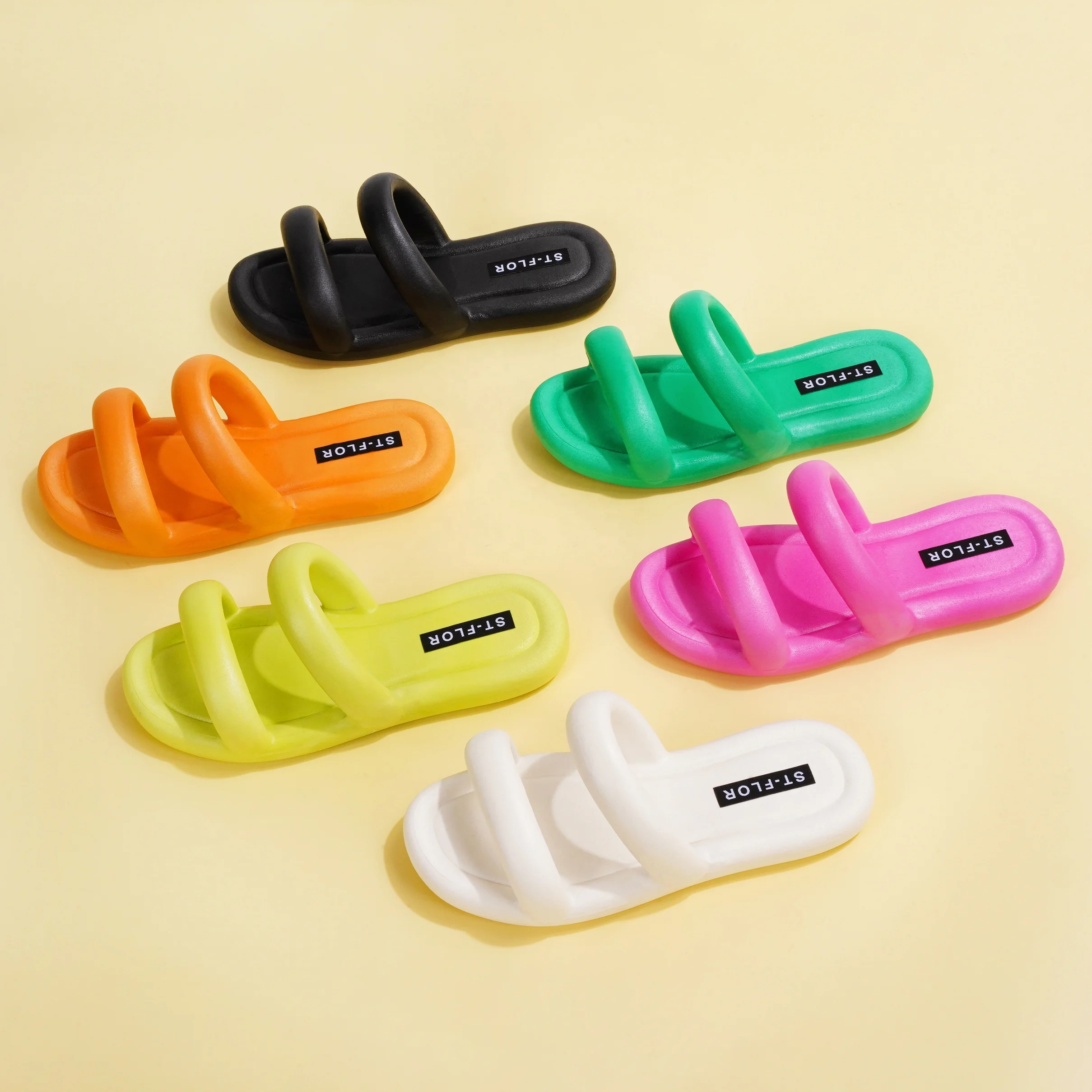Soft Women Slippers Lady Slides Sandal Pure Solid Color Custom Woman Rubber Slides Sandals Slippers, Black, green, white, macha green, peach, orange
Soft Women Slippers Lady Slides Sandal Pure Solid Color Custom Woman Rubber Slides Sandals Slippers, Black, green, white, macha green, peach, orange