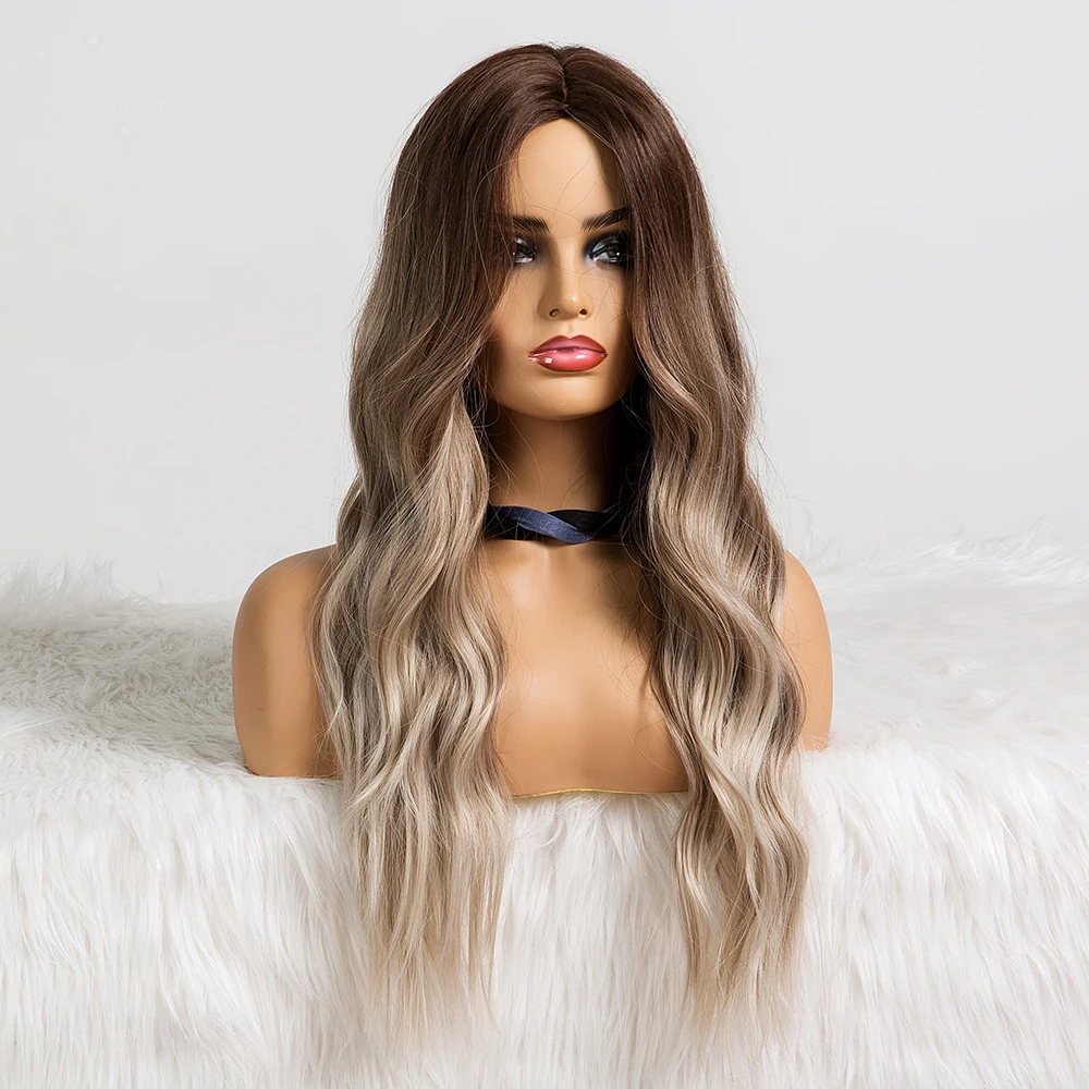 Hot Selling Brown Ash Gray Middle Part Long Wavy Wigs High Temperature Natural Hair Wave Synthetic Wig Cosplay Hair
Hot Selling Brown Ash Gray Middle Part Long Wavy Wigs High Temperature Natural Hair Wave Synthetic Wig Cosplay Hair