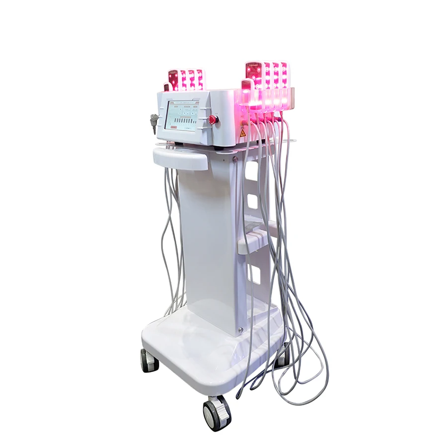 Portable Weight Loss Machine Lipo Laser Fat Burning Beauty Equipment Laser Diode Air Cooled 8'' TFT Full Color Touch Screen