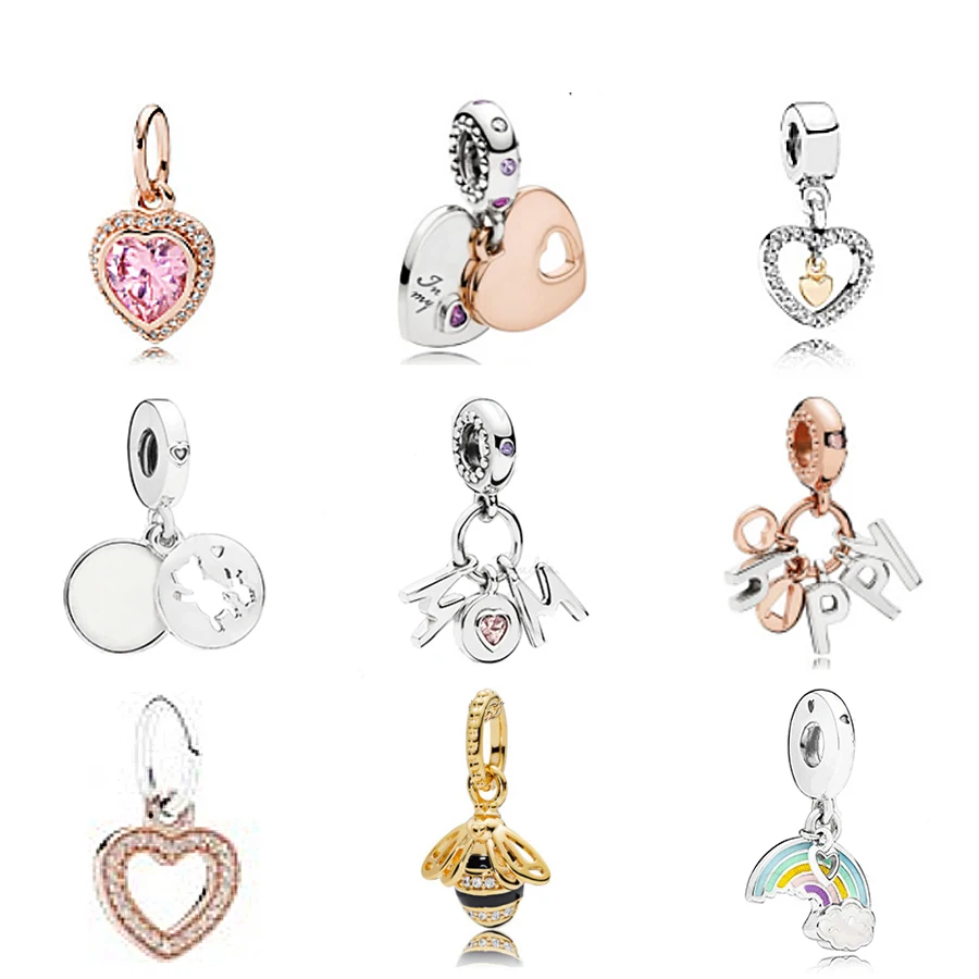 NEW 2021 Fit Original Charm Bracelets Gilded Rose Gold color Authentic 925 sterling silver Beads Women DIY Fashion Jewelry
NEW 2021 Fit Original Charm Bracelets Gilded Rose Gold color Authentic 925 sterling silver Beads Women DIY Fashion Jewelry