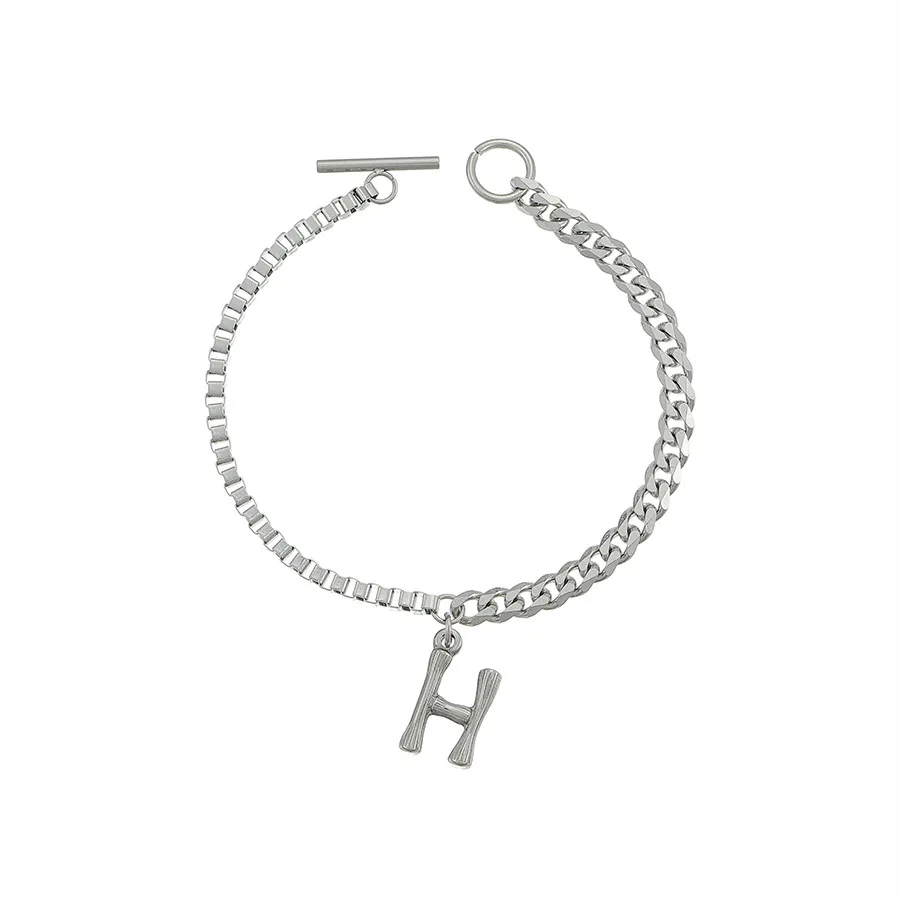 

YXbracelet-220 Xuping Jewelry elegant fashion all-around design light luxury neutral letter series H bracelet