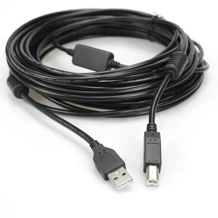 50ft 15m Usb 2.0 Extension Cable with Signal Amplifier Chipset usb 2.0 B male cord for printer
50ft 15m Usb 2.0 Extension Cable with Signal Amplifier Chipset usb 2.0 B male cord for printer