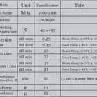 Power WINNSKY 2400MHz-2500MHz SMD Circulator CR/Right Average Power 10W FCR13.5S 2400-2500MHz