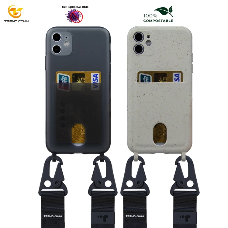 Matte TPU Card Slot Wallet Crossbody Strap Anti-Bacterial Phone Case For iPhone 11Pro Mobile
Matte TPU Card Slot Wallet Crossbody Strap Anti-Bacterial Phone Case For iPhone 11Pro Mobile