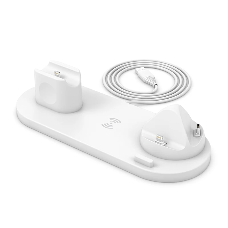 2021 New Products 4 in 1 Wireless Charger Station 5W/7.5W/10W Fast Wireless Charging Stand With QI Protocol
2021 New Products 4 in 1 Wireless Charger Station 5W/7.5W/10W Fast Wireless Charging Stand With QI Protocol