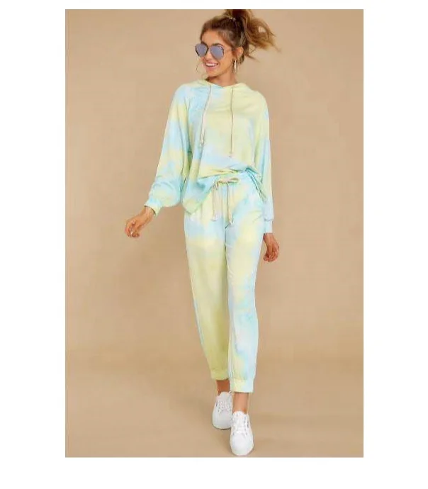 In Stock Hot Sale Cotton Tie dye 2 Piece Set Sleepwear Tracksuits for women, Picture
In Stock Hot Sale Cotton Tie dye 2 Piece Set Sleepwear Tracksuits for women, Picture