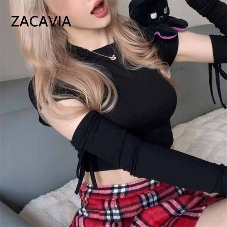 ZACAVIA Fashion Round Neck All-match Short Blouse Sexy Umbilical Striped Long-sleeved Top Hot-selling Casual Ladies Tops, Photo color
ZACAVIA Fashion Round Neck All-match Short Blouse Sexy Umbilical Striped Long-sleeved Top Hot-selling Casual Ladies Tops, Photo color