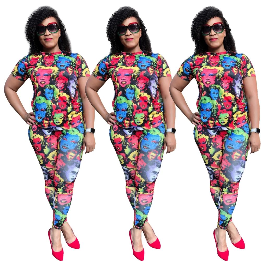 FM-F016 New Fashion spring and summer print short sleeve two piece set for women clothing, As picture
FM-F016 New Fashion spring and summer print short sleeve two piece set for women clothing, As picture