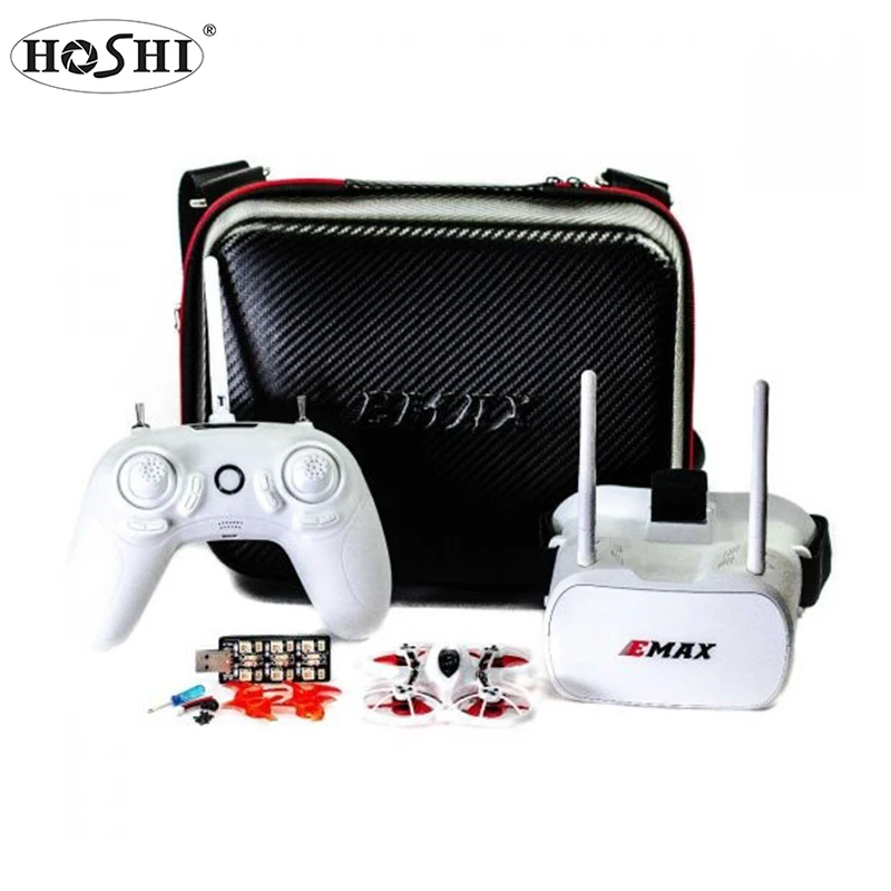 

HOSHI Emax Tinyhawk 75mm F4 Magnum Mini 5.8G Indoor FPV Racing Drone With Camera RC Drone 2~3S RTF Version Kids DIY, White