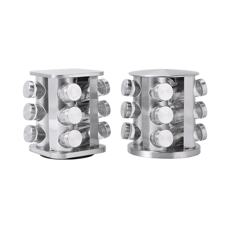 Factory wholesale spice rack organizer rotating kitchen 12 spice jar rack set, Silver
Factory wholesale spice rack organizer rotating kitchen 12 spice jar rack set, Silver