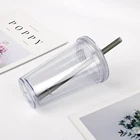 16oz Double Wall Acrylic Tumbler With Straw, tasse a cafe