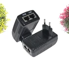 Ethernet 12-48V 24W POE Ethernet Switch Lan IP Phone Power Adapter 2 Ports 10/100mbps Poe Injector