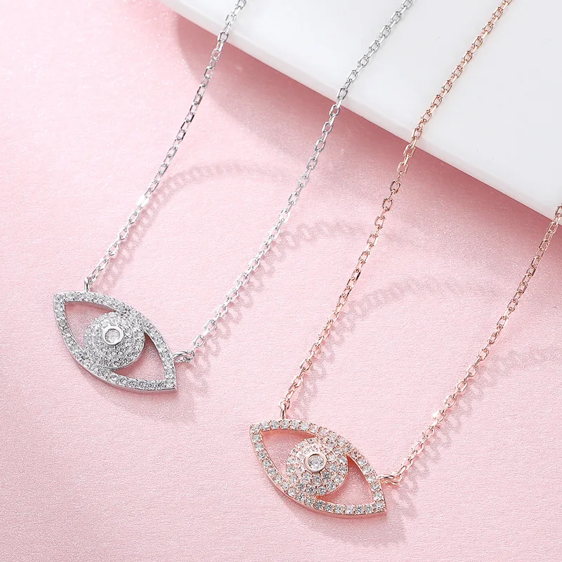 2021 Hot Sale Wholesale Fashion Silver Gold Eye Zircon Chain Necklace Pendant Necklace 925 Sterling Silver Jewelry
2021 Hot Sale Wholesale Fashion Silver Gold Eye Zircon Chain Necklace Pendant Necklace 925 Sterling Silver Jewelry