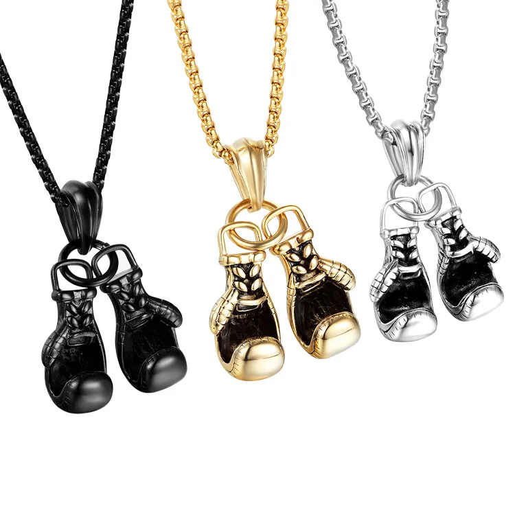 Wholesale Boxing Glove pendant necklace Stainless Steel hip hop style Necklace For Men
Wholesale Boxing Glove pendant necklace Stainless Steel hip hop style Necklace For Men