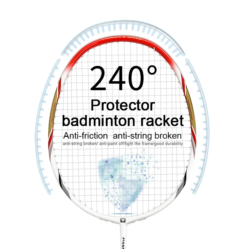 

New invention product launch Whizz item S3 cheaper Aluminum alloy carbon composite protector Badminton Racket
