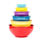 Custom Design Melamine Salad Bowls With Lid for Cereal Fruit And Dessert