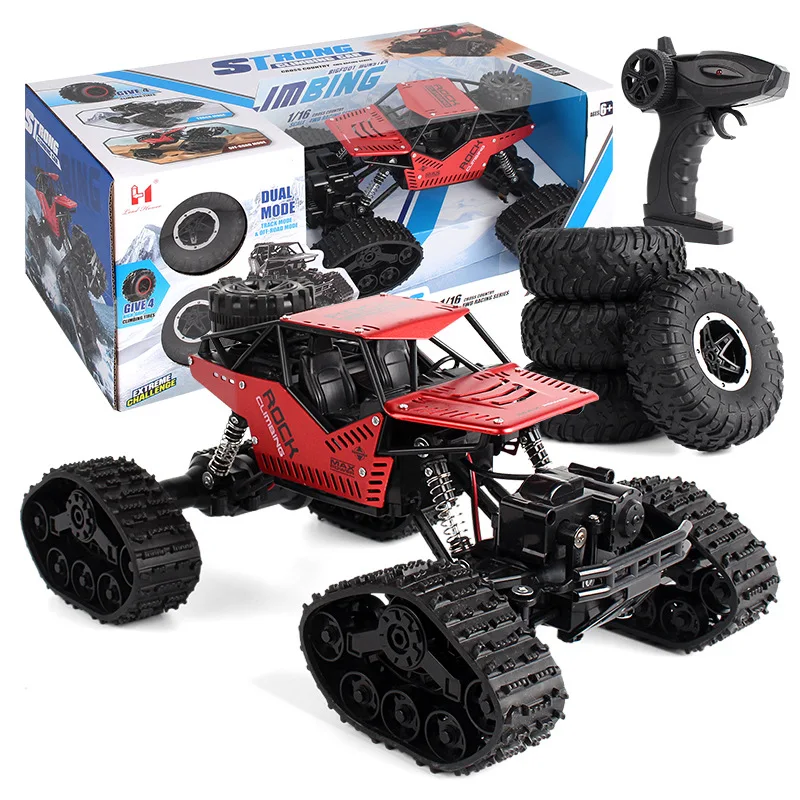 Rc Car 1:12 4WD Off-road Climbing Remote Control Cars 2.4Hz Track Wheels Kids Toy for Boys Birthday Gifts Tracked Vehicle Carro
Rc Car 1:12 4WD Off-road Climbing Remote Control Cars 2.4Hz Track Wheels Kids Toy for Boys Birthday Gifts Tracked Vehicle Carro