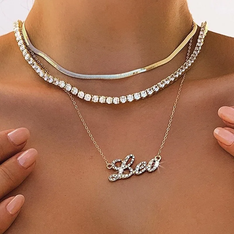 JUHU Trendy Temperament Diamond Multi-Layer Clavicle Chain Personality Twelve Alloy Necklace, A gold, b silver
JUHU Trendy Temperament Diamond Multi-Layer Clavicle Chain Personality Twelve Alloy Necklace, A gold, b silver