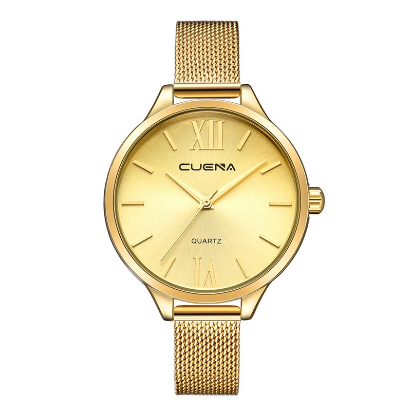 CUENA- 815 Ladies Stainless Steel Mesh Band Watches Women's Watch Wholesale Foreign Trade Hot Style Quartz Wristwatch
CUENA- 815 Ladies Stainless Steel Mesh Band Watches Women's Watch Wholesale Foreign Trade Hot Style Quartz Wristwatch