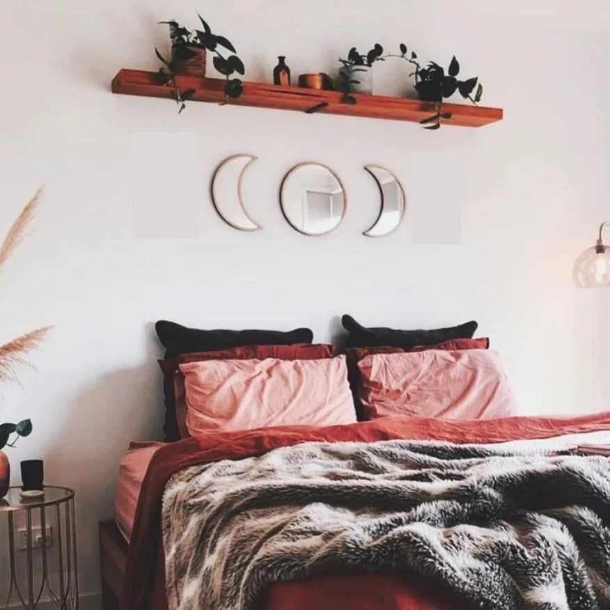 Natural Decor Acrylic Wall Decorative Interior Design Wooden Moon Phase Mirror, Black/gold/wooden color
Natural Decor Acrylic Wall Decorative Interior Design Wooden Moon Phase Mirror, Black/gold/wooden color