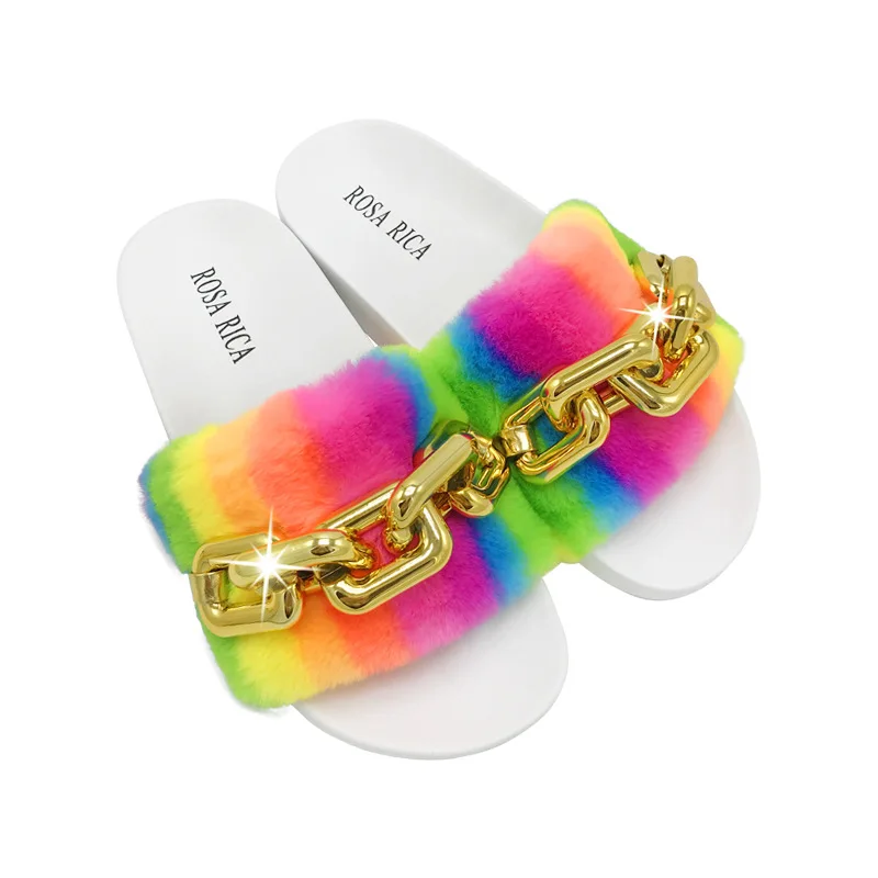 2021 new summer women's slippers fashion chain plush slippers home casual comfortable outdoor slippers women's sandals, Picture
2021 new summer women's slippers fashion chain plush slippers home casual comfortable outdoor slippers women's sandals, Picture