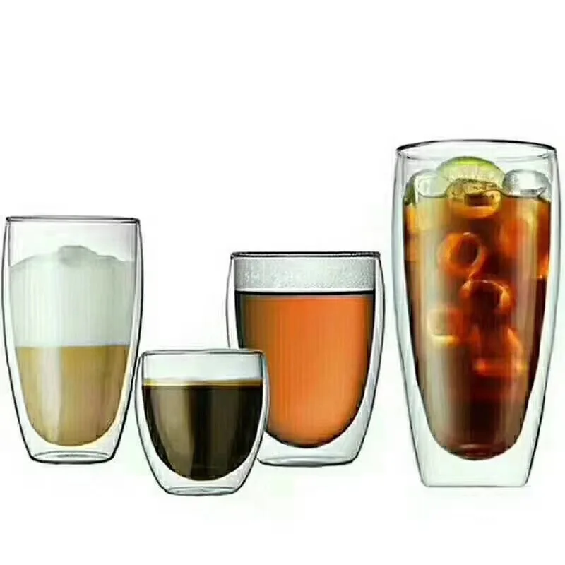 China Factory Cheap Handmade Heat Resistant Coffee Cup Double Wall Glass Mug, Customized color
China Factory Cheap Handmade Heat Resistant Coffee Cup Double Wall Glass Mug, Customized color