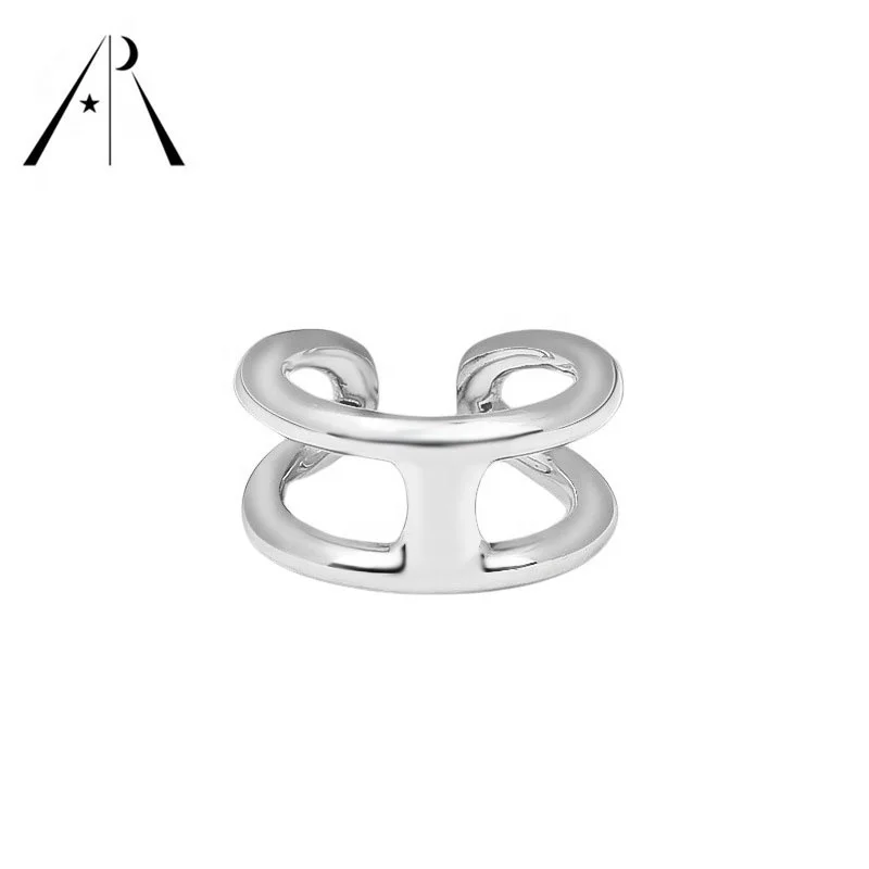 Latest Design High Quality 925 sterling silver rings for women Minimalist Double line layers Ring couple adjustable rings
Latest Design High Quality 925 sterling silver rings for women Minimalist Double line layers Ring couple adjustable rings