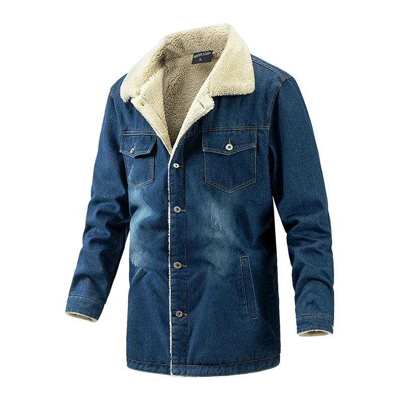Winter men's denim fleece jacket warm heated plus size jackets & coats for men casual fashion men's work jackets, Black,light blue,dark blue
Winter men's denim fleece jacket warm heated plus size jackets & coats for men casual fashion men's work jackets, Black,light blue,dark blue