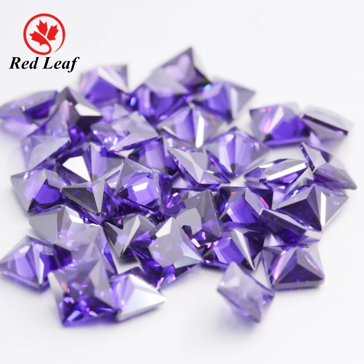Redleaf gems factory price zircon stone square shape violet color wholesale cubic zirconia
Redleaf gems factory price zircon stone square shape violet color wholesale cubic zirconia