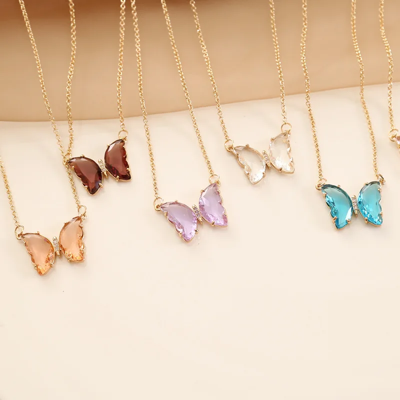 Wholesale Fashion Women Jewelry MultiColor Crystal Butterfly Necklace Rhinestone Butterfly Necklace Jewelry
Wholesale Fashion Women Jewelry MultiColor Crystal Butterfly Necklace Rhinestone Butterfly Necklace Jewelry